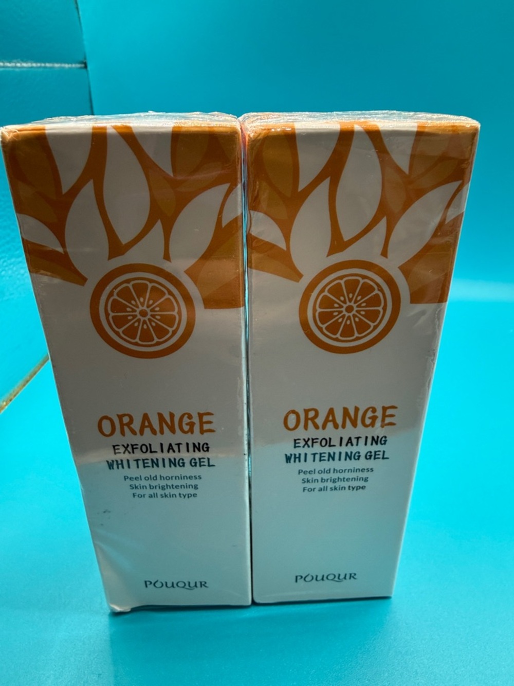 2 boxes Orange Exfoliating Whitening Gel - Orange